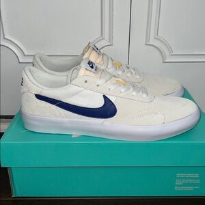 Nike SB Heritage Vulc, White/Deep Royal Blue-White, Size: 8.5 Men/10 Women
